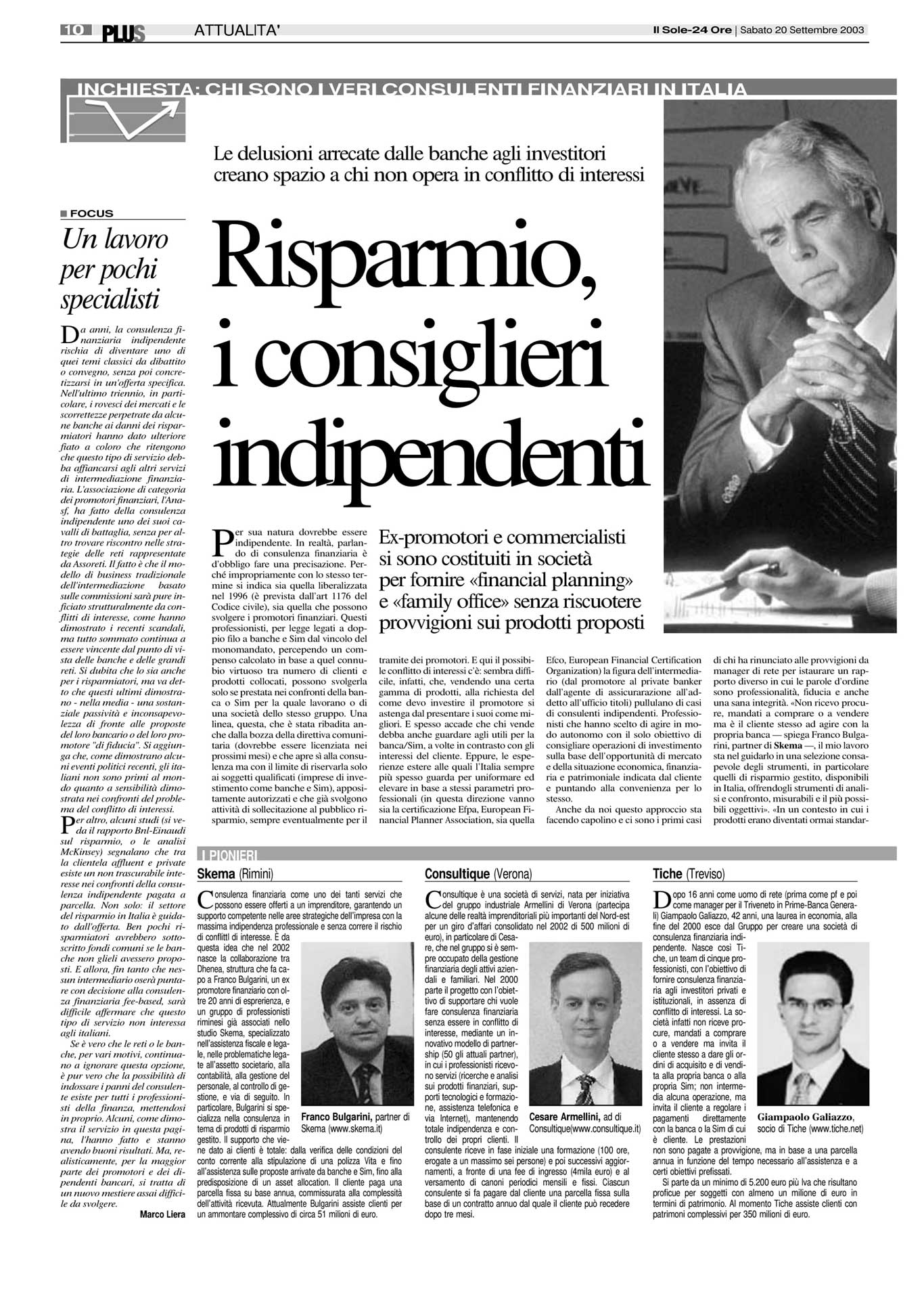 Il Sole-24 Ore Plus – 20/09/2003