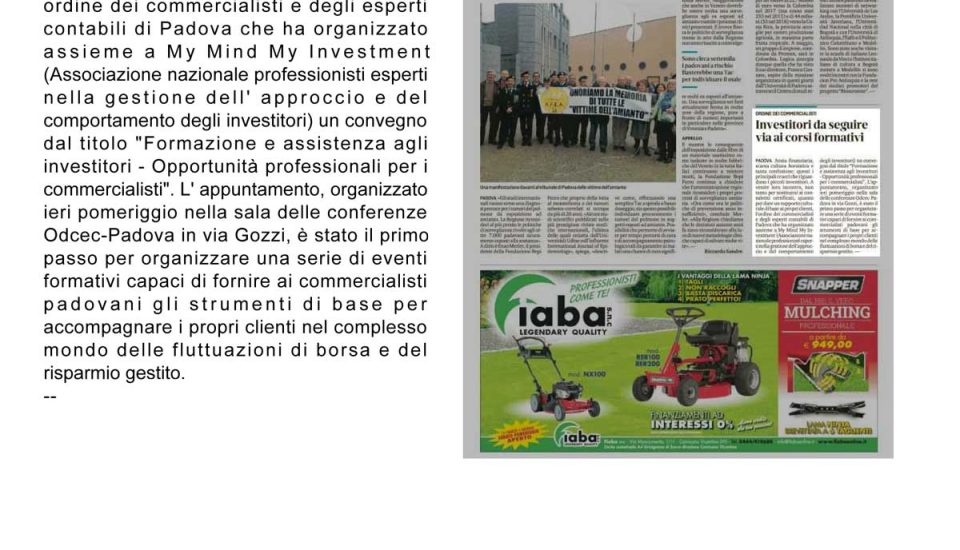 Convegno 9dots per l'ordine dei commercialisti di Padova