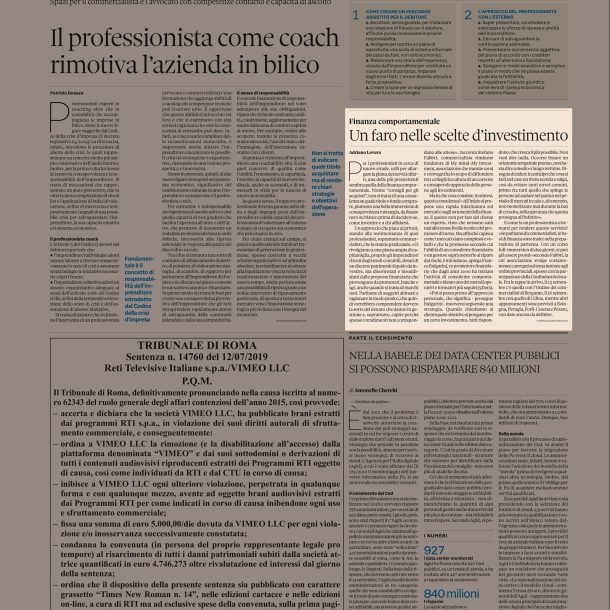 9dots sul Sole 24 Ore
