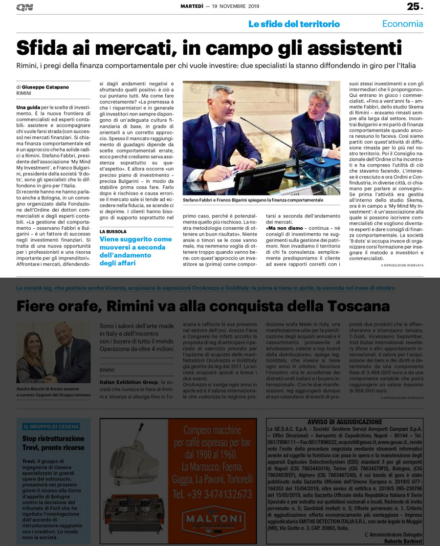 Il Resto del Carlino – 19/11/2019