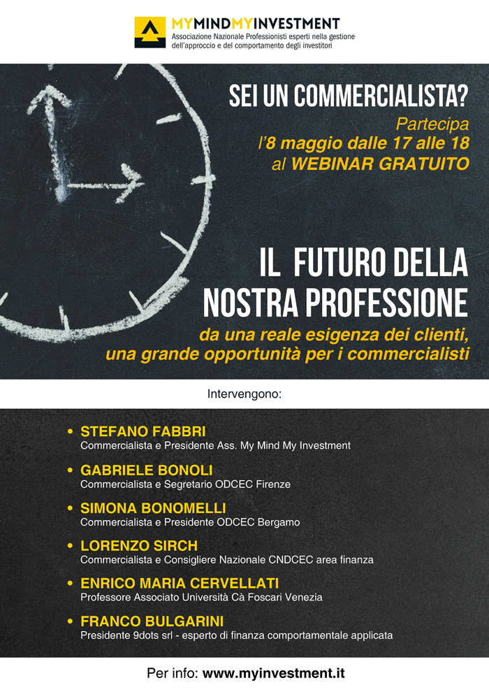 08/05/2020 – Webinar “IL FUTURO DELLA NOSTRA PROFESSIONE:  da un’esigenza reale dei clienti, una grande opportunità per i commercialisti”