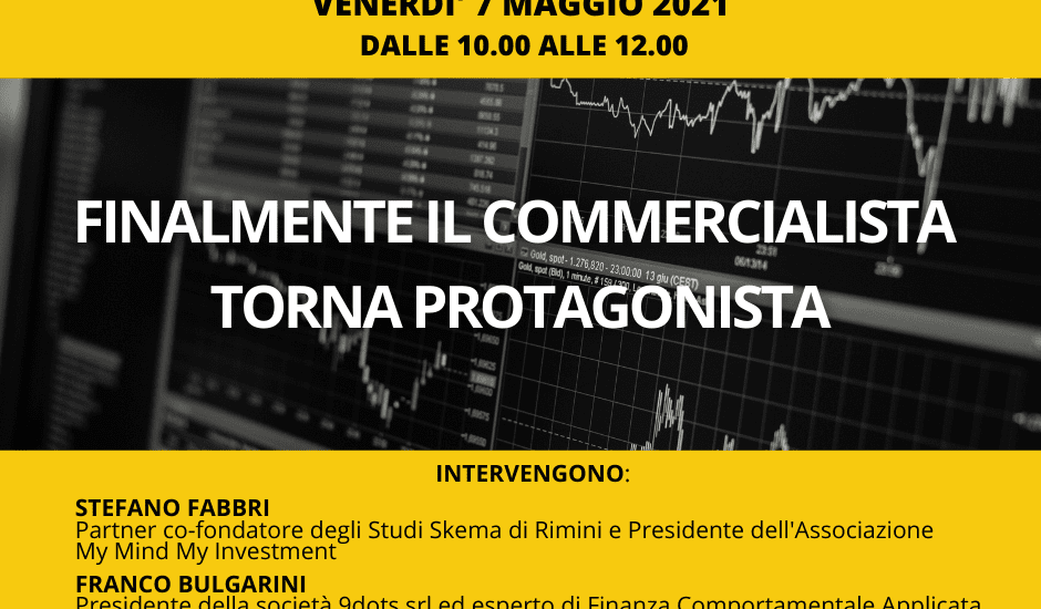 07/07/2021 – Corso propedeutico online “FINALMENTE IL COMMERCIALISTA TORNA PROTAGONISTA”