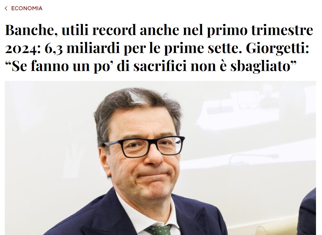 utili da record per le banche